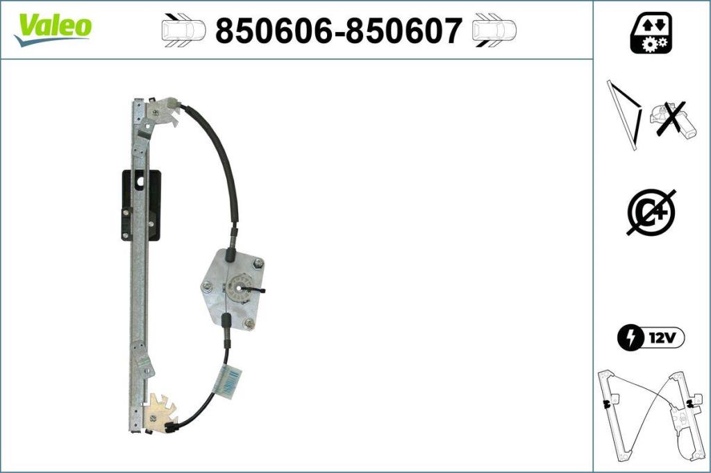 Elevador de vidro VALEO 850606
